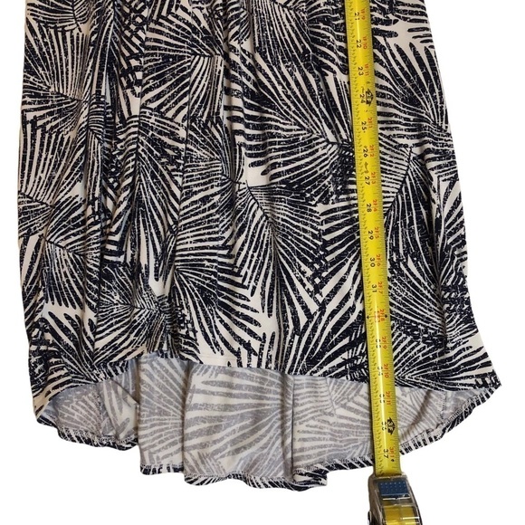 Tart Women’s Navy & White Palm Print Modal Dress Beachy Tropical Soft Size Small - Picture 9 of 9